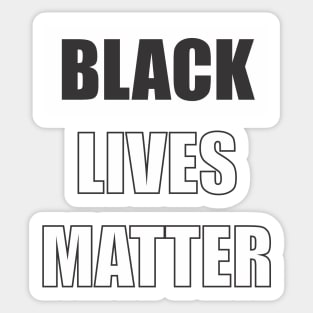 Black lives matter Sticker